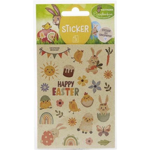 Heitmann великденски стикери от еко-хартия от трева, листчета (2 бр.)