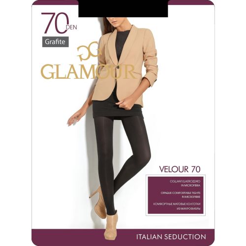 Glamour Velour чорапогащник, графит 3L (1 бр.)