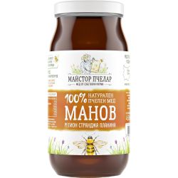 Майстор Пчелар пчелен мед манов, 100% натурален (450 г)
