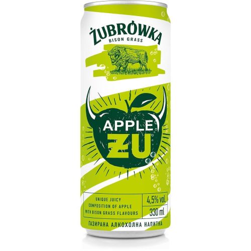Zubrowka Apple Zu газирана алкохолна напитка 4.5% (330 мл)