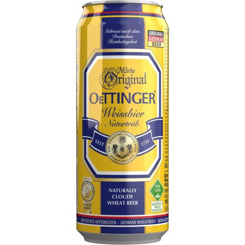 Oettinger Hefeweissbier вайс бира в кен (500 мл)