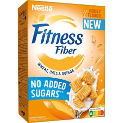 Nestle Fitness Fiber зърнена закуска с мед (310 г)