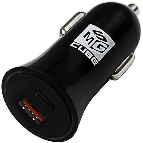 MSG Cube адаптер, 12V, 20W PD + USB-18W, черен (1 бр.)