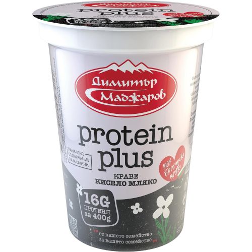 Маджаров краве кисело мляко протеин плюс 0.1% (400 г)