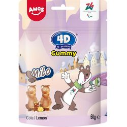 Amos 4D Gummy Milo кола и лимон (50 г)