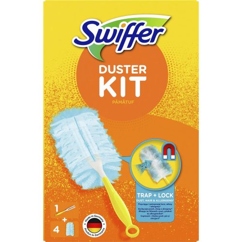 Swiffer Duster комплект за почистване на прах, къса дръжка + 4 резервни (1 бр.)