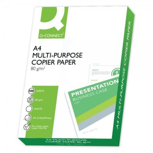 Q-Connect копирна хартия A4, 80 г, 500 листа (1 бр.)