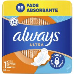 Always Ultra Normal дамски превръзки, размер 1 (56 бр.)