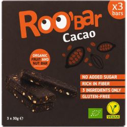Roobar био какаов бар, 3 бр. х 30 г (90 г)