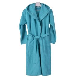 PNG Комфорт халат за баня с качулка, тюркоаз L-XXL, размер L