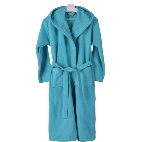 PNG Комфорт халат за баня с качулка, тюркоаз L-XXL, размер L