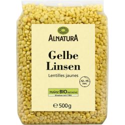 Alnatura био леща жълта (500 г)