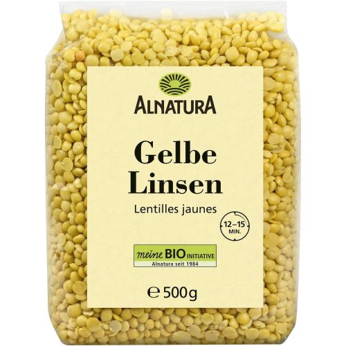 Alnatura био леща жълта (500 г)