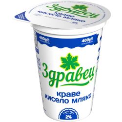 Здравец краве кисело мляко 2% (400 г)