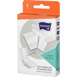 Matopat Soft пластир, ролка 6 см х 50 см (1 бр.)