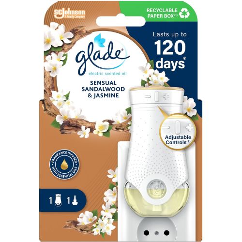 Glade Sensual Sandalwood & Jasmine електрически дифузер ароматозатор за стая сандалово дърво и жасмин (20 мл)