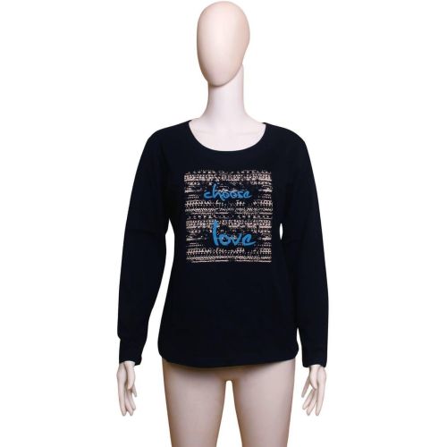 Yanev Sport Fashion дамска блуза с дълъг ръкав, тъмно синя, размер S