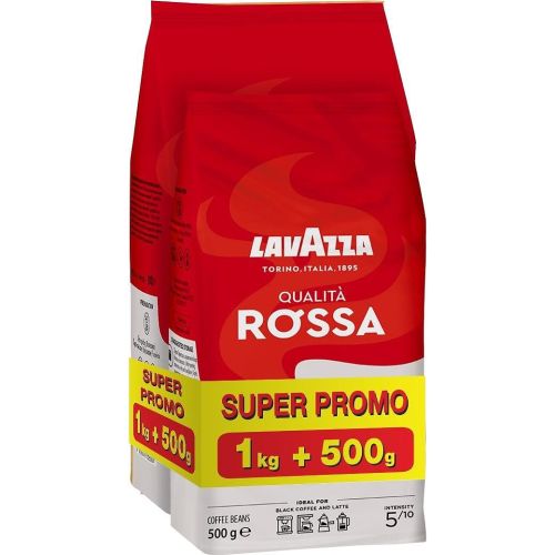 Lavazza Qualita Rossa кафе на зърна промопакет 1кг + 500 г (1.5 кг)