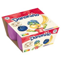 Danone Danonino боровинка и банан, 4 бр. х 50 г (200 г)