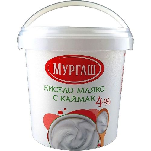 Мургаш краве кисело мляко с каймак 4% (900 г)