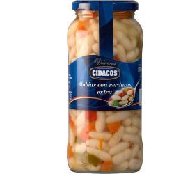 Cidacos бял боб със зеленчуци (570 г)