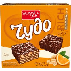 Sweet+ Чудо вафлени тортички с фъстъци и портокал (165 г)