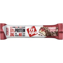 Fit Spo Crunchy протеинов бар с ягодов чийзкейк (60 г)