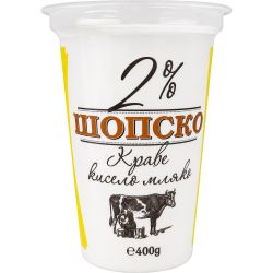 Шопско кисело краве мляко 2% (400 г)