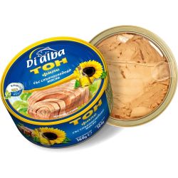 Di Alba риба тон филе в слънчогледово масло (160 г)