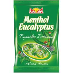 Алпи твърди бонбони ментол и евкалипт (90 г)