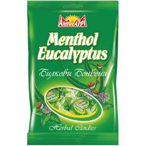 Алпи твърди бонбони ментол и евкалипт (90 г)