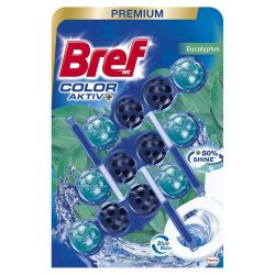 Bref Color Aktiv ароматизатор за тоалетна с евкалипт, 3 бр. х 50 г (150 г)