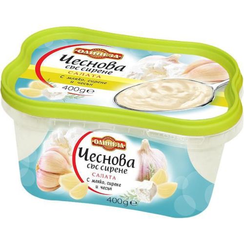 Олинеза чеснова салата със сирене (400 г)
