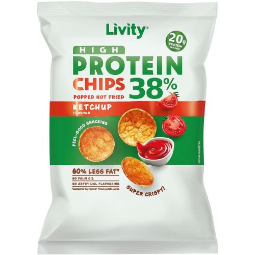Livity протеинов чипс с кетчуп