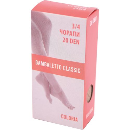 Coloria 3/4 чорапи обикновени 20 DEN цвят черно (1 бр.)