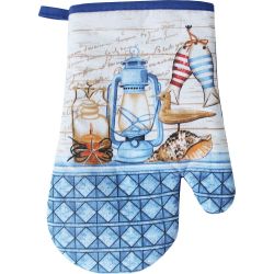 Кухненска ръкавица с магнит, 100% памук, 27 см (1 бр.)