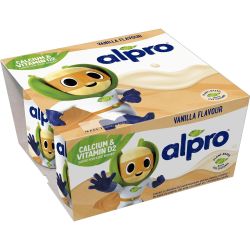 Alpro Kids ферментирал соев десерт с вкус на ванилия, 4 бр. × 115 г (460 г)