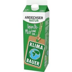 Andechser Natur био мляко UHT 3.8% (1 л)