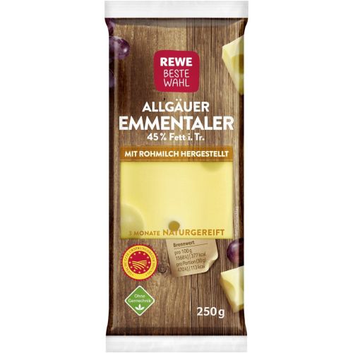 REWE ементалер 45% (250 г)