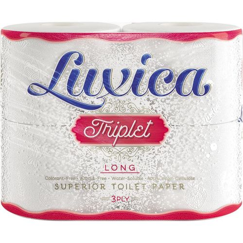 Luxica тоалетна хартия, 3 пласта, 800 г, 4 бр. (4 бр.)