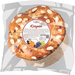 Елиаз козунак с шоколад, портокалови корички и филирани бадеми (450 г)