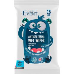 Event антибактериални кърпи за деца с екстракт о маслина, сини (15 бр.)