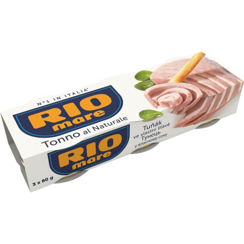 Rio Mare риба тон натюр, 3 бр. х 80 г (240 г)