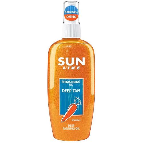 Sun Like спрей масло за тяло с блестящи частици, SPF0 (150 мл)