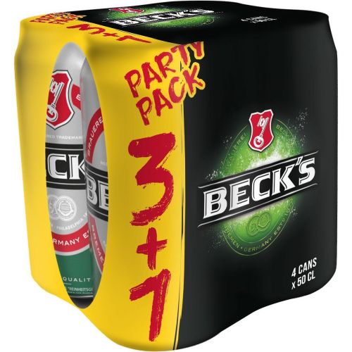 Beck's бира в кен, 4 бр. х 500 мл (2 л)