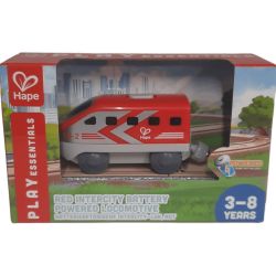 Hape междуградски локомотив с батерии, червен (1 бр.)