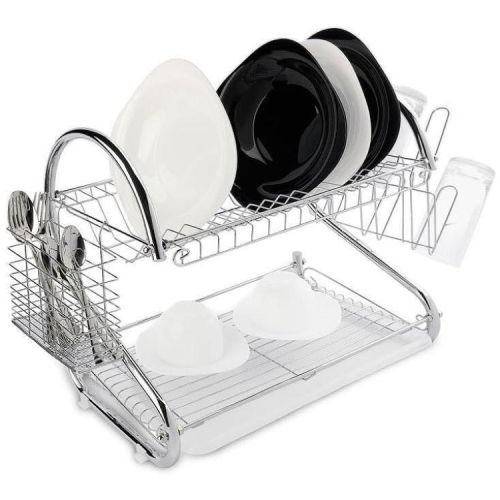 Brio сушилник за съдове, две нива, S-образен (1 бр.)