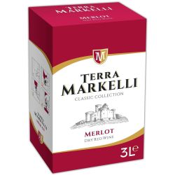 Terra Markelli червено вино мерло Bag In Box (3 л)