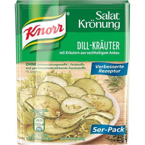 Knorr подправка за салата с копър, 5 бр. х 9 г (45 г)