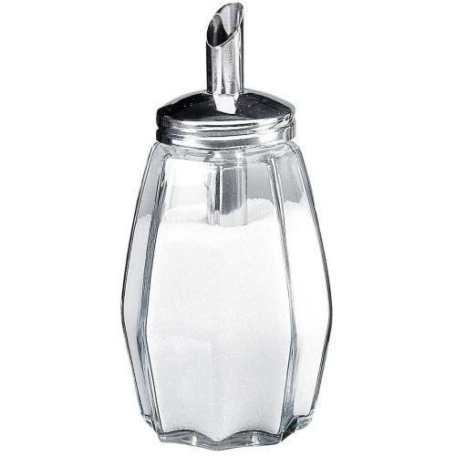 Fackelmann дозираща захарница, стъкло с метален дозатор, 160 мл (1 бр.)